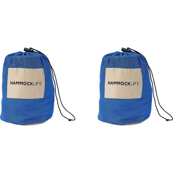 2x Annabel Trends 2.6m Outdoor Camping Hammock Portable Hanging Swing Chair Blue