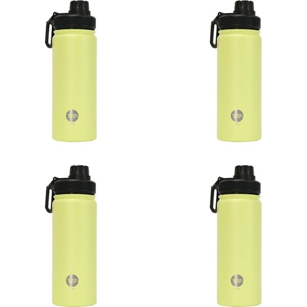 4x Annabel Trends Watermate 550ml S/S Drink Bottle Tumbler Cup Gelato Lemon