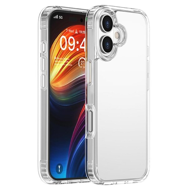ZUSLAB for Apple iPhone 16 Plus Case Slim Hybrid Protective Heavy Duty Shockproof Cover (2024) - Clear