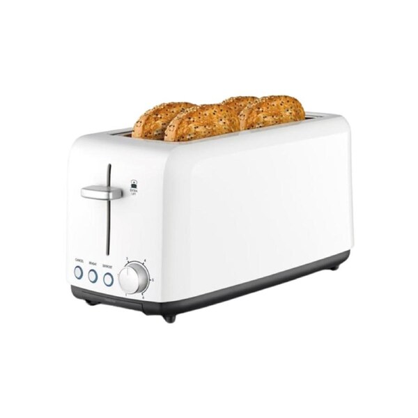 Kambrook A Perfect Fit 4 Slice Wide Slot Toaster - White