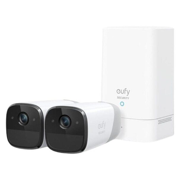 eufy Security eufyCam 2 Pro 2K 2-Pack Camera Kit with HomeBase 2
