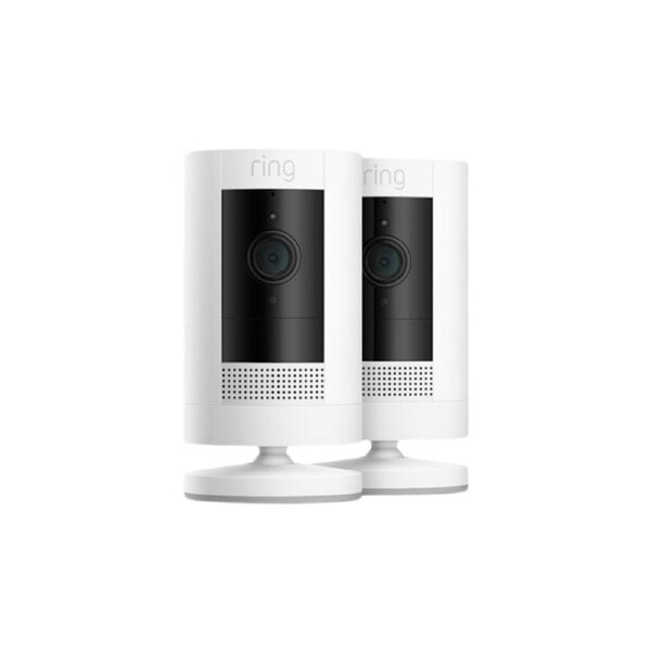 Ring Stick Up Cam Battery (3rd Generation) 2-Pack Security Camera - White