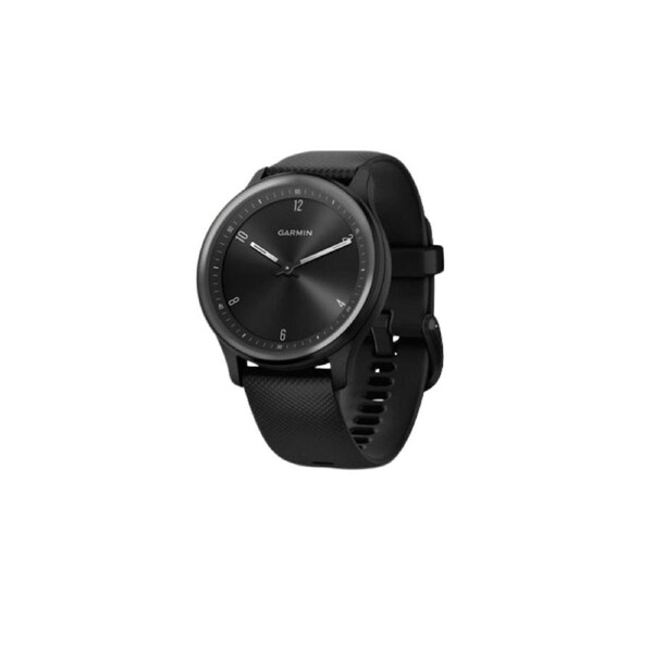 Garmin Vivomove Sport Fitness Tracker - Black Case and Silicone Band