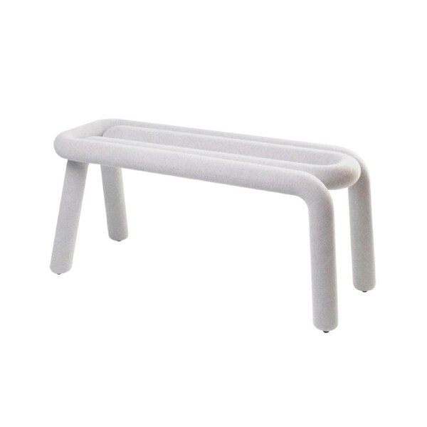 MIUZ Replica Bold Bench Designer Seat Living Room Entryway Furniture - White