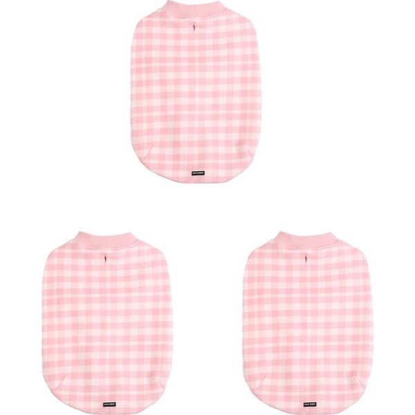 3x Frank Barker Velvet Lined Gingham Pet/Dog Winter Coat Small 28x35cm Pink