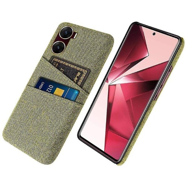 For vivo V29e (Global) 5G / Y200 (India) 5G Case Soft Feel Hard PC+Cloth Anti-drop Phone Protector