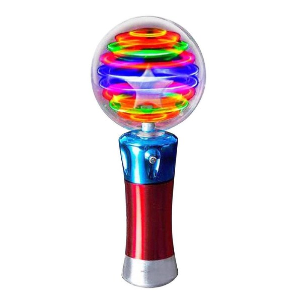 s Luminous Magic Ball Toy Stick LED Flash-Rotating Light Show Toy