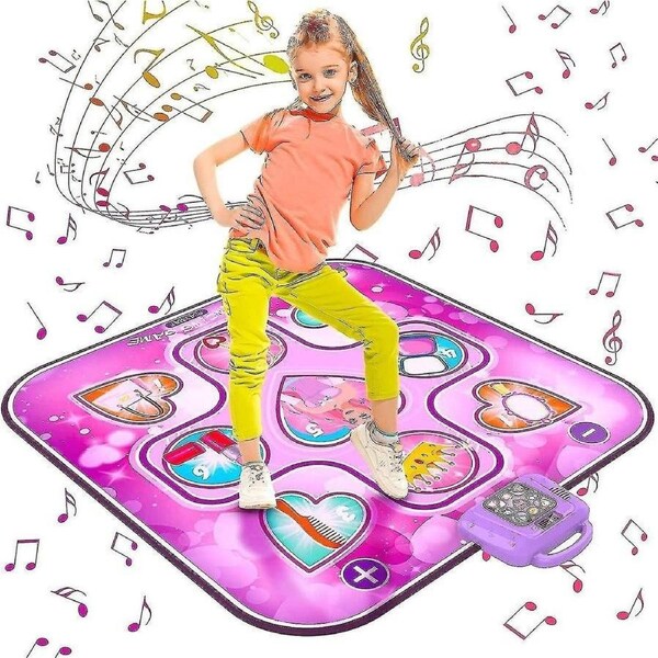 Dance Mat Toys For 3-12 Years Old Girls Birthday Gifts, Musical Dance Mat For Kids, Dance Pad With Led Lights -ys