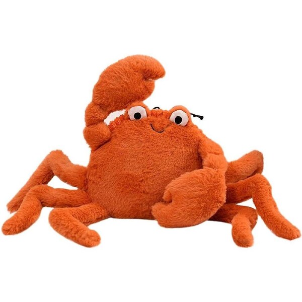 Lifelike Crab Plush Crab Hugging Pillows Soft Stuffed Sea Life Crab Toy Huggable Red Crab Cute Plushie Marine Dolls Gifts,15.7'