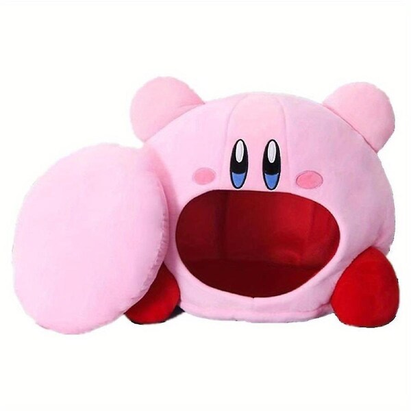 Kirby Game Peripheral Inhalable Nap Headband Pillow Pink Hat Plush Toy Guanguan