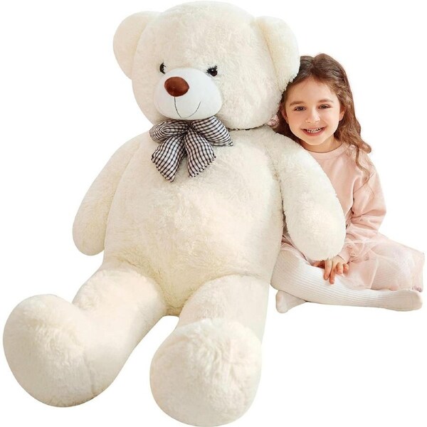 Giant Teddy Bear Stuffed Animal Plush Toy Oversized Soft Plushie Gift - 120cm White