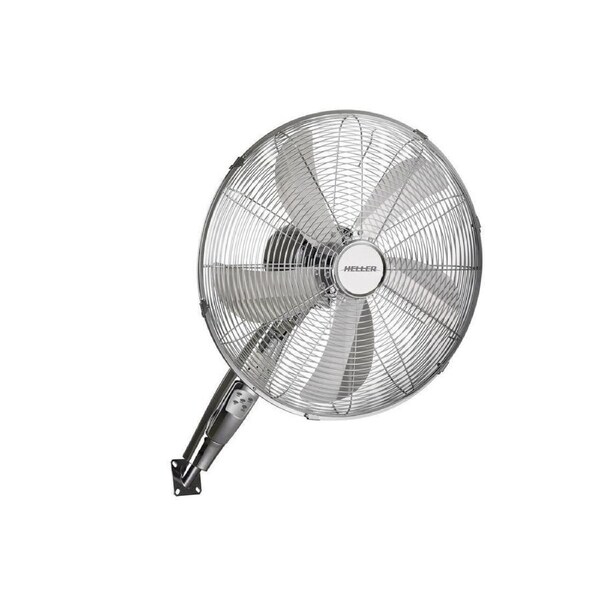 Heller 40cm Chrome Finish Wall Fan with Remote Control