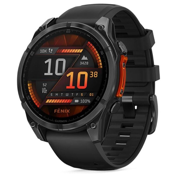 Garmin Fenix 8 Watch - Slate Grey w Black 47mm
