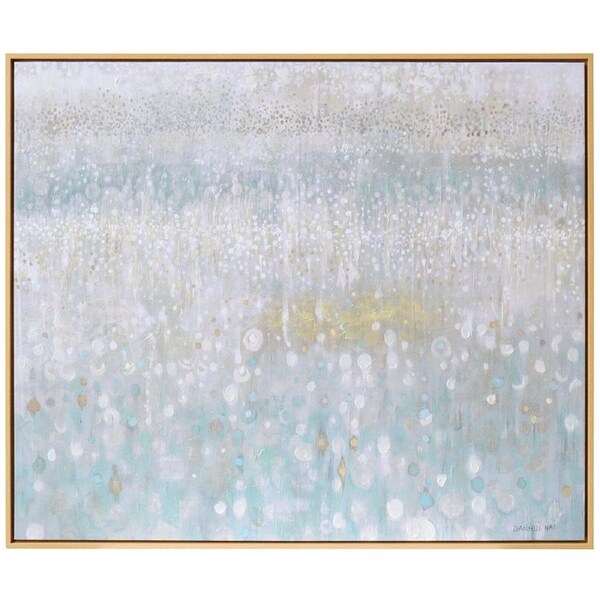 LVD Framed Canvas Rain Neutral Decorative Wall Art Home Decor 130x110cm