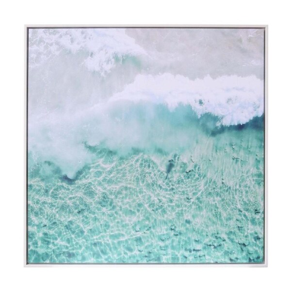 LVD Framed Canvas Burgess Beach 1 Decorative Wall Art Home Decor 110x110cm