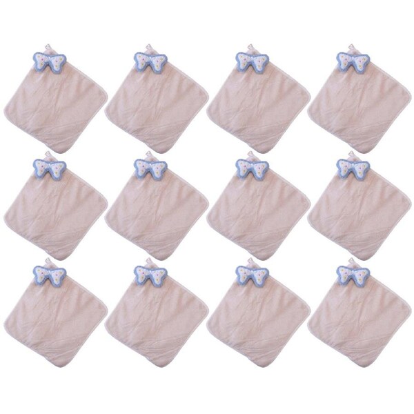 12x LVD Bath Cloth Asstd Butterfly Home/Nursery Decor Children/Baby 0+ 28cm
