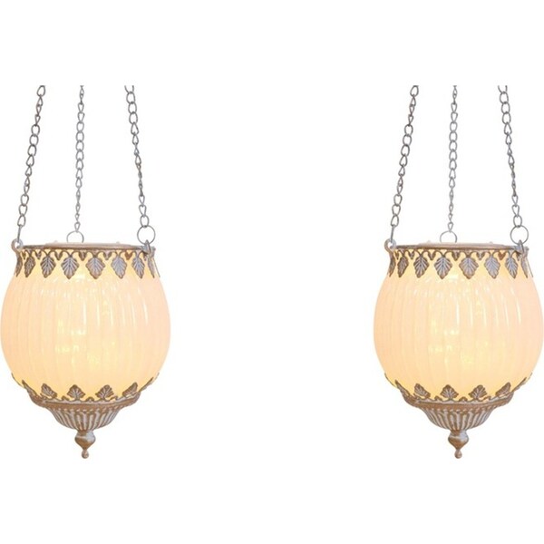 2x LVD Lantern LED Classic Hanging Decorative Lighting Display 11.5cm Home Decor