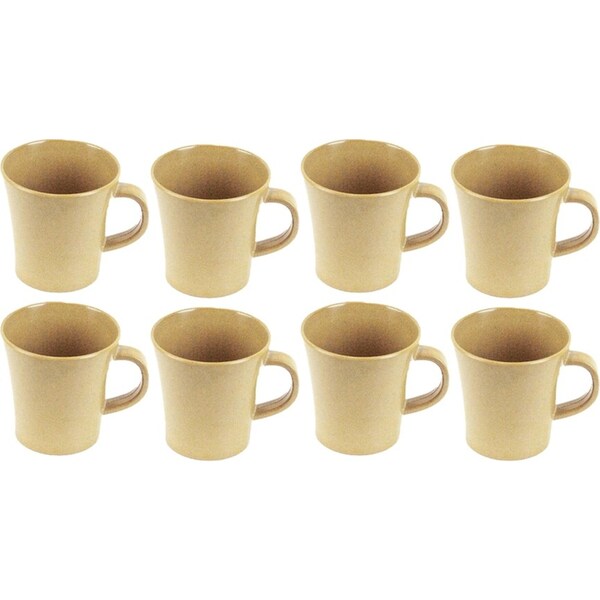 2x 8pc EcoSouLife Rice Husk/Melamine Soul Reusable Drinking Mug Party 296ml