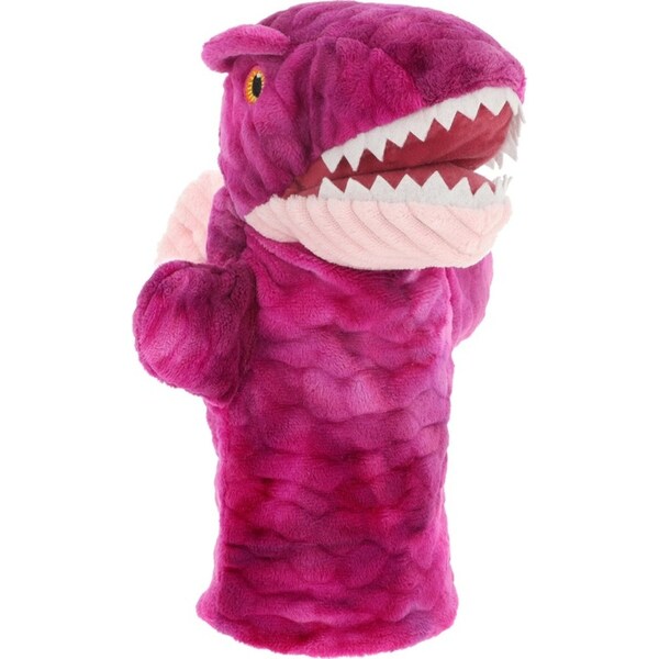 Keeleco Spinosaurus Hand Puppet Soft Plush Kids/Child Roleplay Toy 27cm Pink 3+