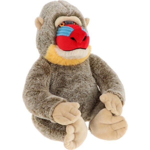 Keeleco Mandrill Soft Stuffed Animal Plush Kids/Children Play Toy 25cm Brown 3+