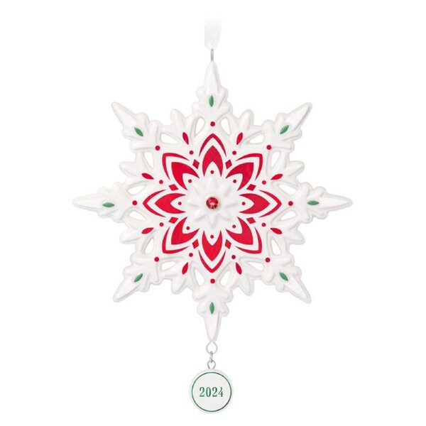 2024 Hallmark Keepsake Ornament - Snowflake Porcelain