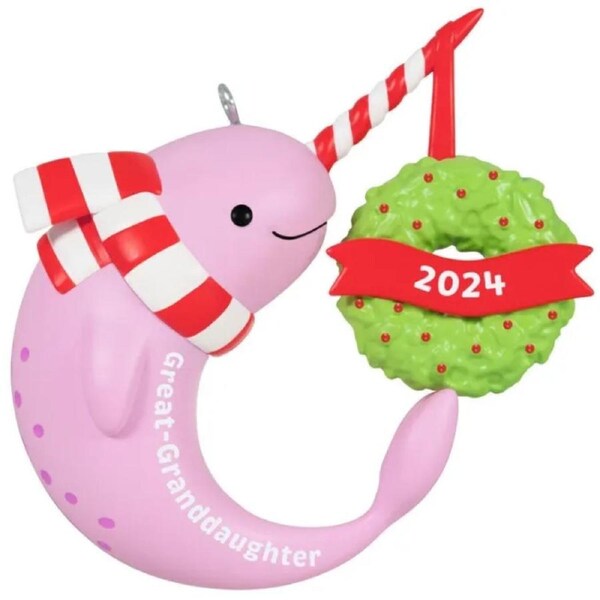 2024 Hallmark Keepsake Ornament - Great-Granddaughter Narwhal