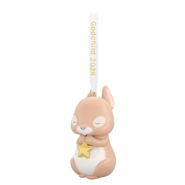 2024 Hallmark Keepsake Ornament - Godchild Bunny Porcelain
