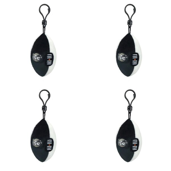 4x AFL Collingwood Footy Sports Keyclip Accessory Bag Keychain Merchandise 10cm