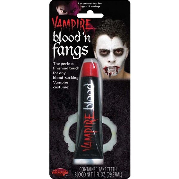 Vampire Blood and Fangs For Halloween