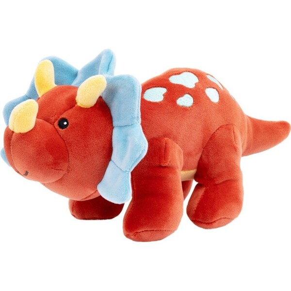 Mary Meyer Smootheez Triceratops 25cm Soft Plush Stuffed Animal Toy Kids 0+ Red