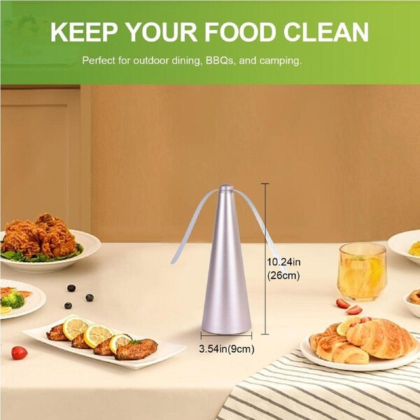 Battery Operated Shoo-Fly Chemical Free Fly Repellent Fan Gold