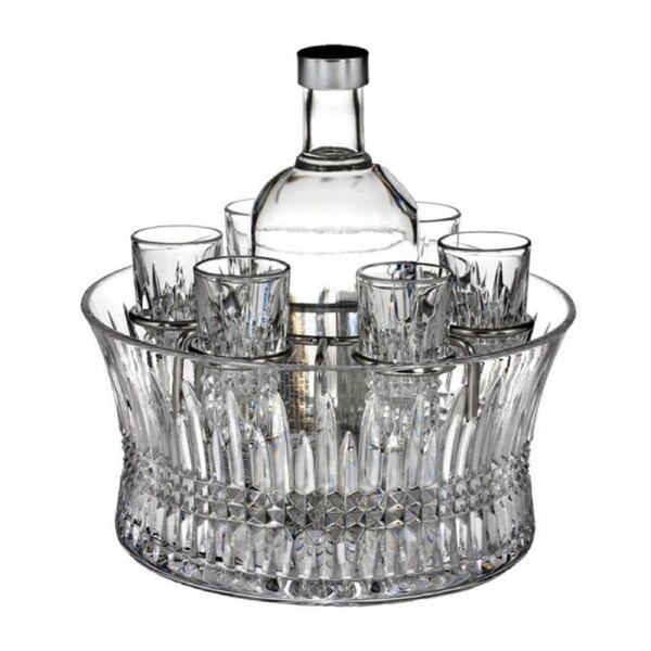Waterford Crystal Lismore Diamond Vodka Set of 6 Shot Glasses