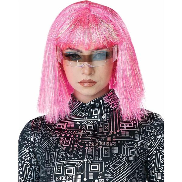 Shimmering Pink Bob Wig