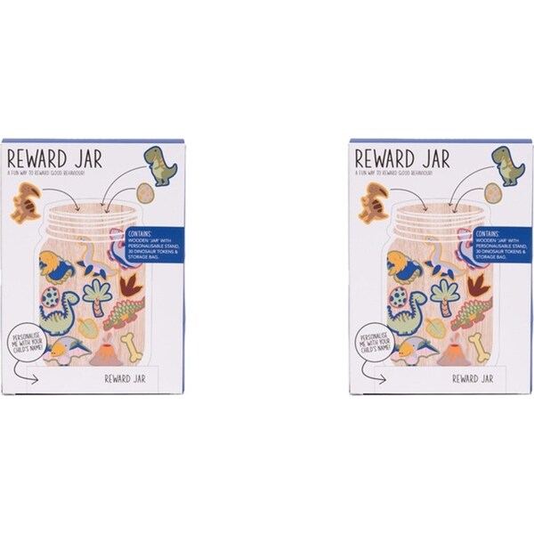 2x Splosh Kids By Splosh Boys Kids/Children Reward Jar w/ 15 Tokens/Pouch 22cm