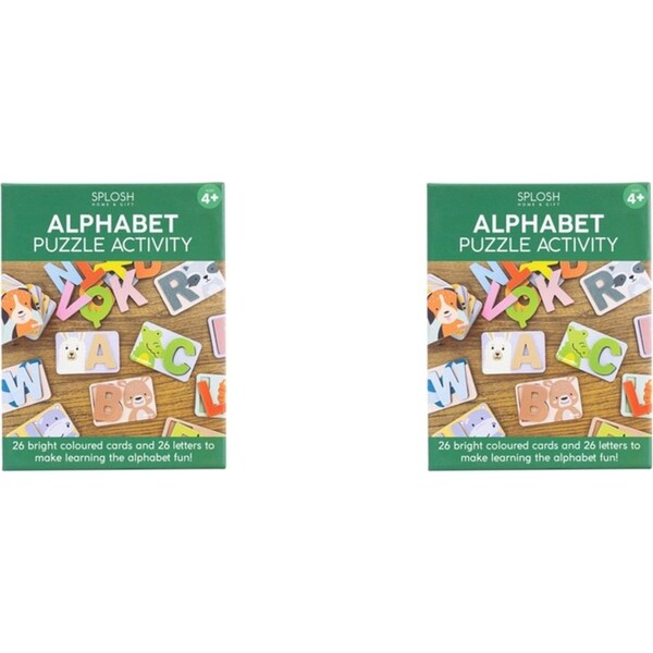 2x 26pc Kids By Splosh Alphabet Puzzle Activity Educational Learning Cards 4y+