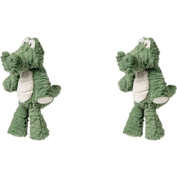 2x Mary Meyer Marshmallow Animal Gator 33cm Soft Stuffed Plush Toy Kids 0+ Green