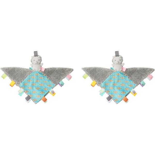 2x Mary Meyer Taggies Heather Hedgehog Character Blanket 33x30.5cm Kids/Baby 0+