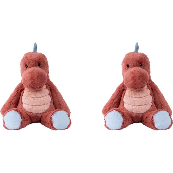 2x Mary Meyer Marshmallow Stegosaurus 33cm Soft Plush Play Toy Kids 0+ Red