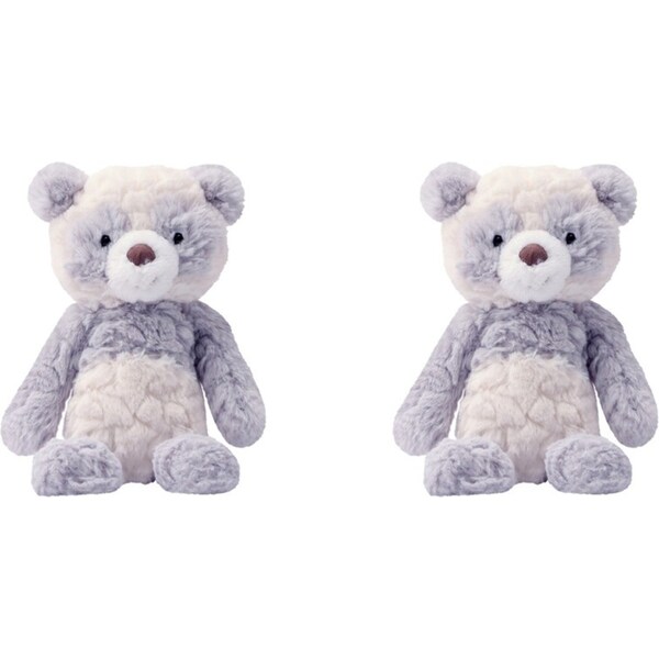 2x Mary Meyer Nursery Panda Bear 28cm Soft Plush Stuffed Toy Kids 0+ Shadow