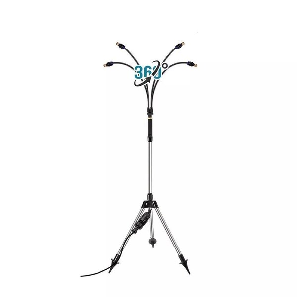 iDeer Life Standing Portable Misting Cooling system with 26ft water line, 4 Brass Nozzles