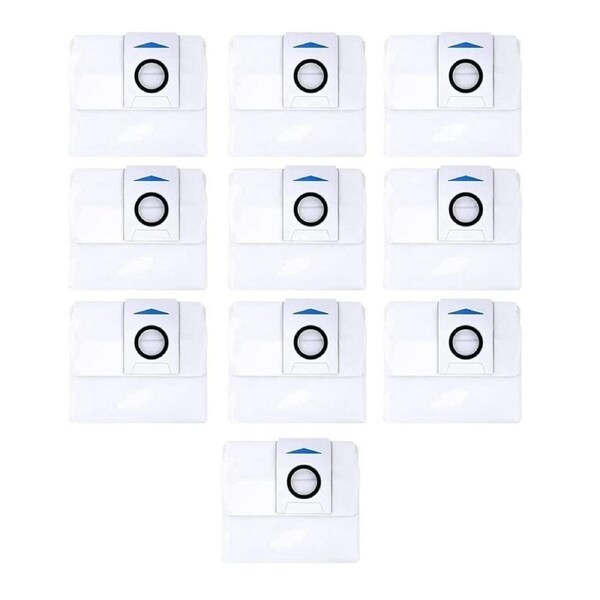 iDeer Life 10 Pack Disposable Dust Bags For ECOVACS Deebot X1/T10/T20 Robot Vacuum Cleaner