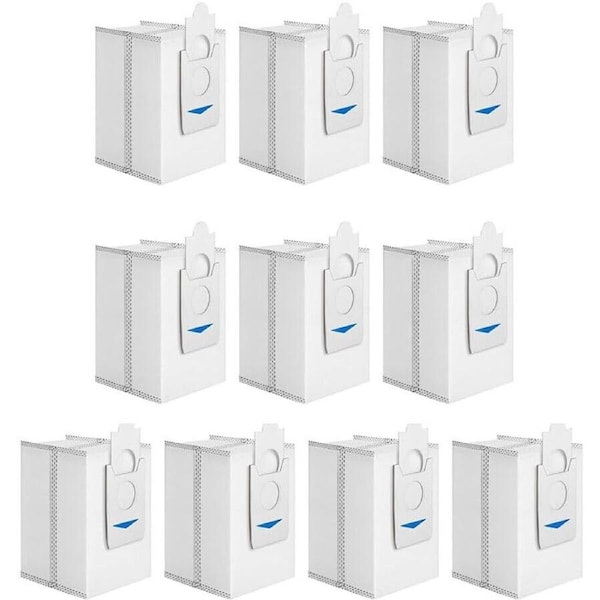 iDeer life 10 Pack Disposable Dust Bags For ECOVACS Deebot X2 Robot Vacuum Cleaner
