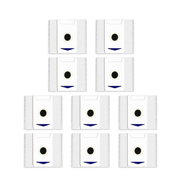iDeer Life 10 Pack Disposable Dust Bags For ECOVACS T30 PRORobot Vacuum Cleaner