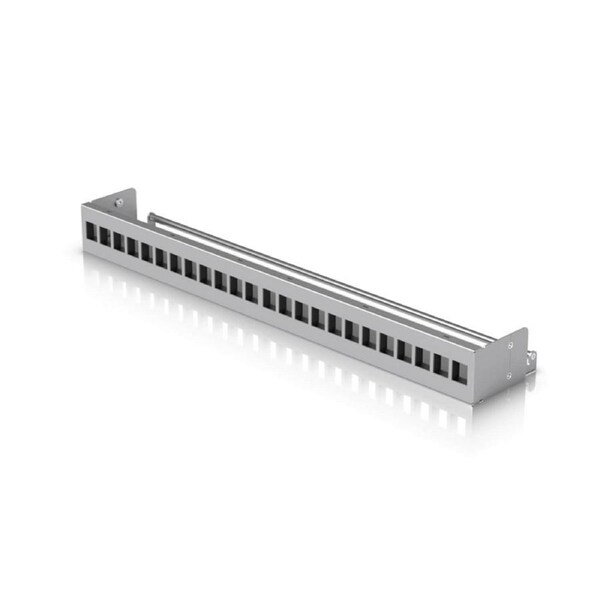 [UACC-Rack-Panel-Patch-Blank-24] Ubiquiti 24-Port Blank Keystone Patch Panel, Silver, 1U 24-port, Ideal for
