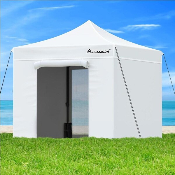3x3m Gazebo ALFORDSON Pop Up Marquee Side Wall Portable White