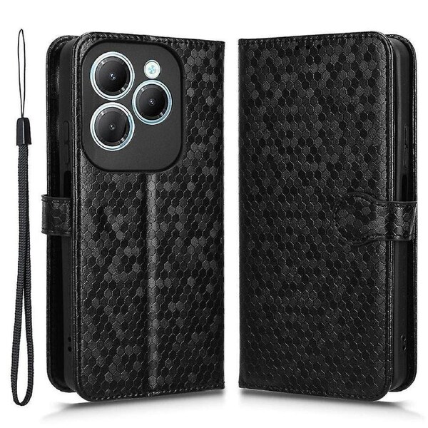 For Transsion Infinix Hot 40/Hot 40 Pro Magnetic Case PU Leather Foldable Stand Phone Cover