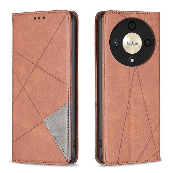 For Honor X9b 5G/Magic6 Lite 5G Leather Case Magnetic Closing Phone Cover with Card Slots