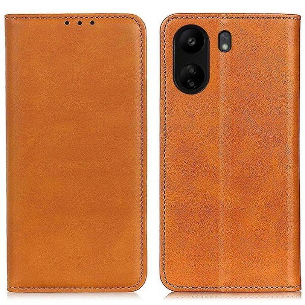 For Xiaomi Redmi 13c Case Split Leather Magnetic Auto-absorbed Phone Cover