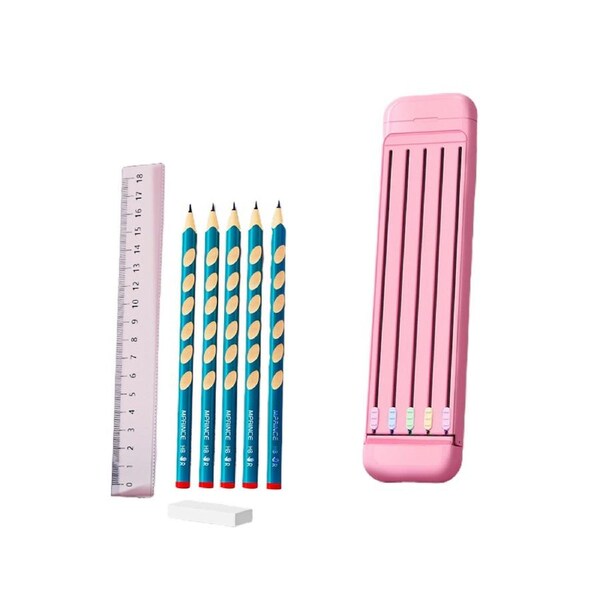 Pencil Case Multifunctional Anti-cracking Practical ren 8 in 1 Pencil ...