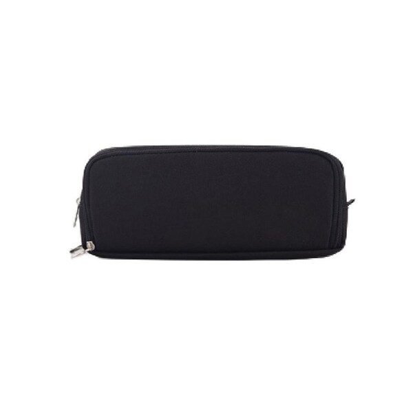 Pencil Holder Bag Foldable Large Capacity 6 Colors Standing Pencil Case for Travel-Black